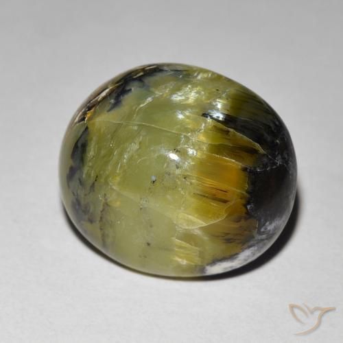 Opale Occhio di Gatto Terra Verde naturale da 7.49 ct, Ovale, Opaco