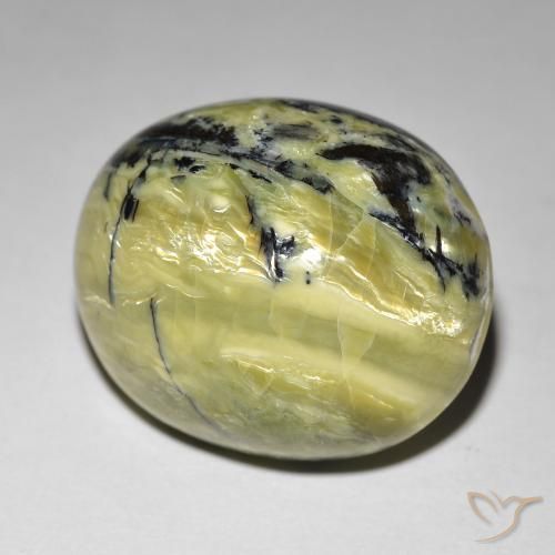 Opale Occhio di Gatto Terra Verde naturale da 24.01 ct, Ovale, Opaco
