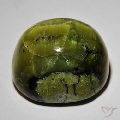 Opale Occhio di Gatto Terra Verde naturale da 38.09 ct, Ovale, Opaco
