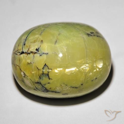 19.06ct Naturale Terra Verde Opale Occhio di Gatto, Ovale, Opaco