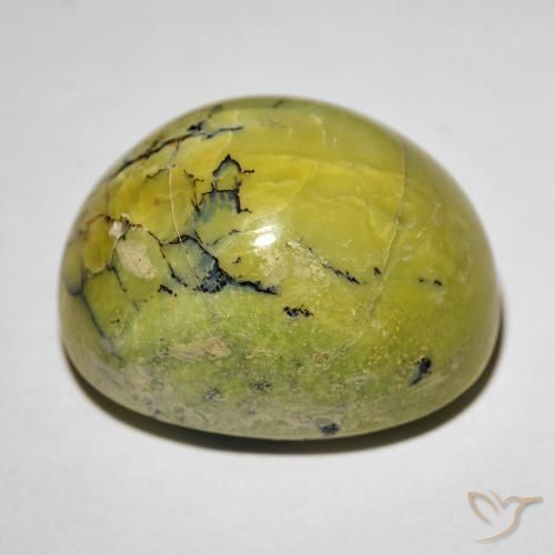 Opale Occhio di Gatto Terra Verde naturale da 19.06 ct, Ovale, Opaco