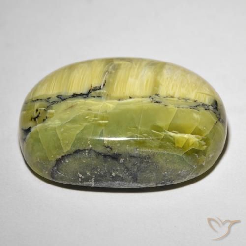 Opale Occhio di Gatto Terra Verde naturale da 30.92 ct, Ovale, Opaco