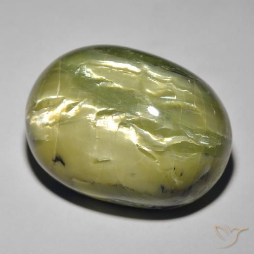 Opale Occhio di Gatto Terra Verde naturale da 38.44 ct, Ovale, Opaco