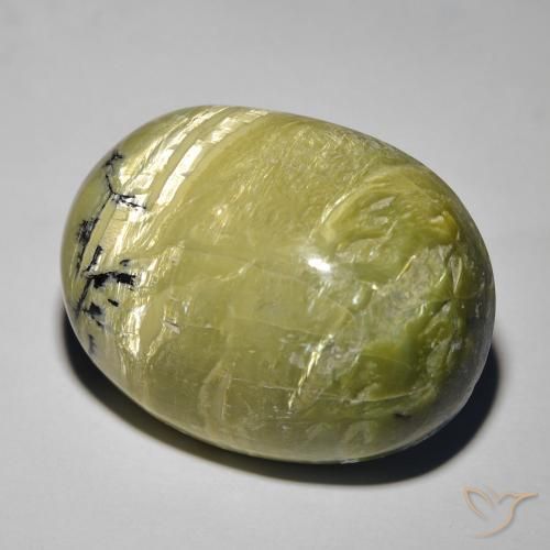 Opale Occhio di Gatto Terra Verde naturale da 26.42 ct, Ovale, Opaco