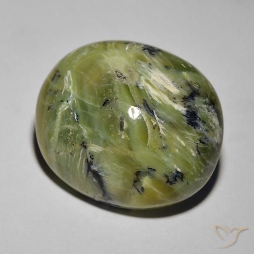Opale Occhio di Gatto Verde medio naturale da 17.19 ct, Ovale, Opaco
