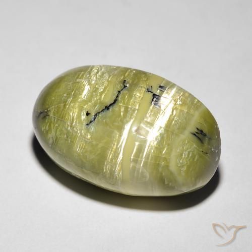 Opale Occhio di Gatto Terra Verde naturale da 8.46 ct, Ovale, Opaco