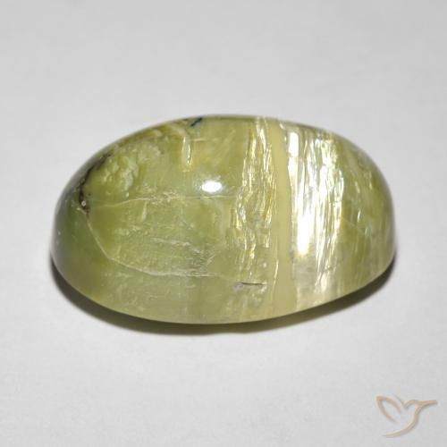 Opale Occhio di Gatto Terra Verde naturale da 8.46 ct, Ovale, Opaco