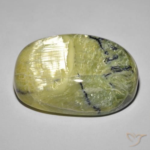 Opale Occhio di Gatto Terra Verde naturale da 39.60 ct, Ovale, Opaco
