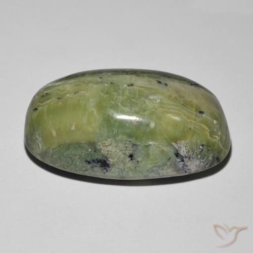 Opale Occhio di Gatto Terra Verde naturale da 17.52 ct, Ovale, Opaco