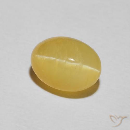 Opale Occhio di Gatto Giallo caldo naturale da 2.21 ct, Ovale, Opaco