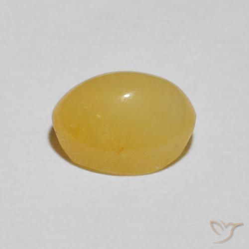 Opale Occhio di Gatto Giallo caldo naturale da 2.21 ct, Ovale, Opaco