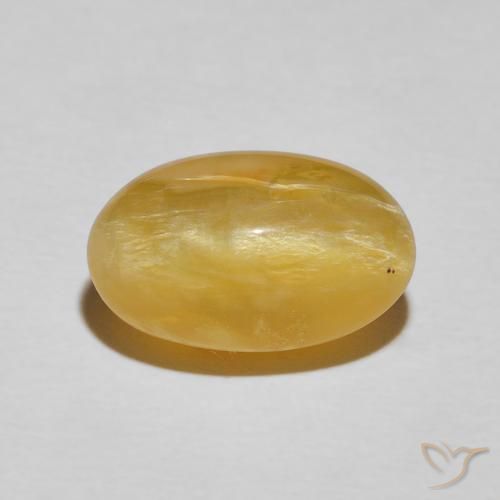 4.84ct Naturale Dorato medio Opale Occhio di Gatto, Ovale, Opaco