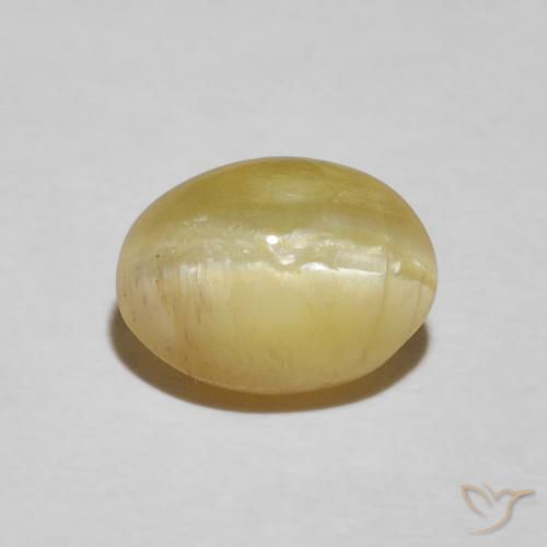 2.24ct Naturale Giallo medio Opale Occhio di Gatto, Ovale, Opaco
