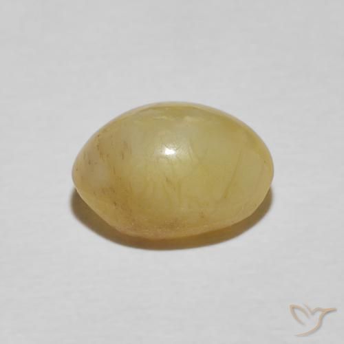 Opale Occhio di Gatto Giallo medio naturale da 2.24 ct, Ovale, Opaco