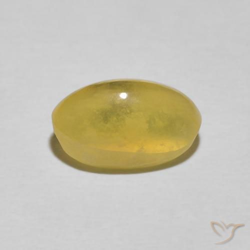 Opale Occhio di Gatto Giallo reale naturale da 2.76 ct, Ovale, Traslucido