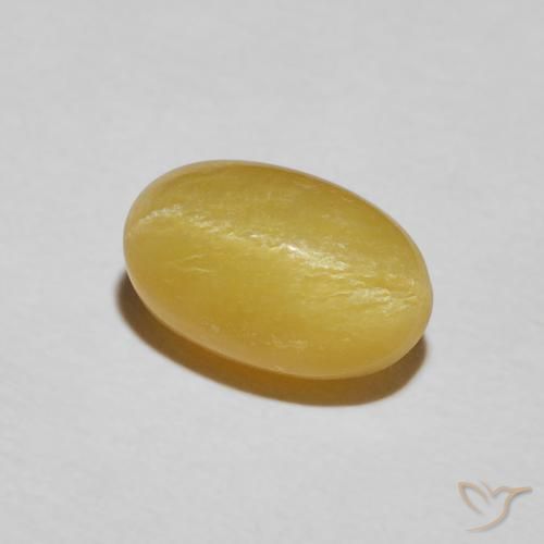Opale Occhio di Gatto Giallo caldo naturale da 2.41 ct, Ovale, Opaco