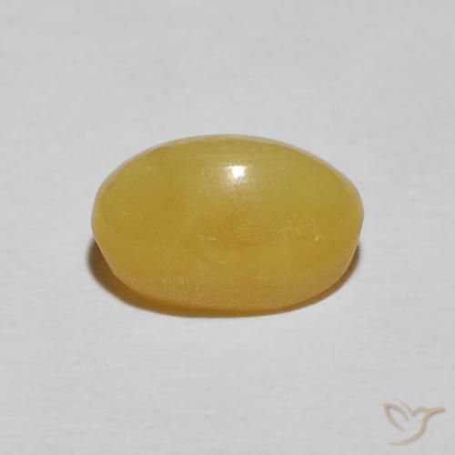 Opale Occhio di Gatto Giallo caldo naturale da 2.41 ct, Ovale, Opaco