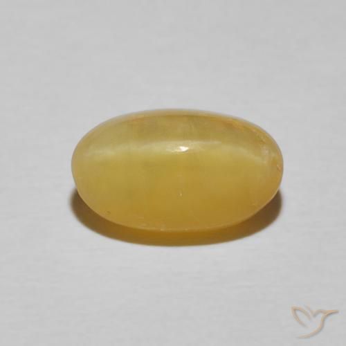 2.71ct Naturale Giallo reale Opale Occhio di Gatto, Ovale, Opaco