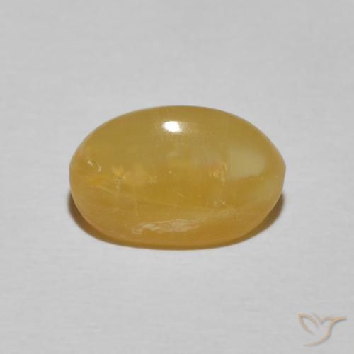 Opale Occhio di Gatto Giallo reale naturale da 2.71 ct, Ovale, Opaco