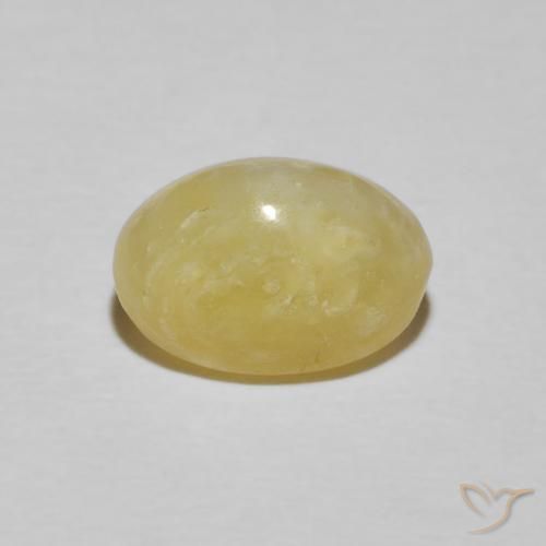 Opale Occhio di Gatto Giallo Digione molto chiaro naturale da 2.89 ct, Ovale, Opaco