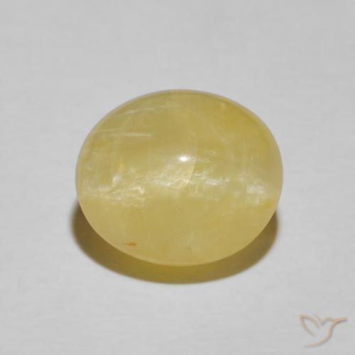 4.13ct Naturale Giallo caldo Opale Occhio di Gatto, Ovale, Opaco