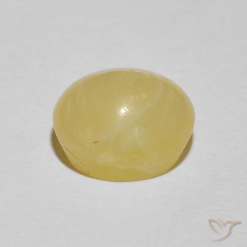 Opale Occhio di Gatto Giallo caldo naturale da 4.13 ct, Ovale, Opaco