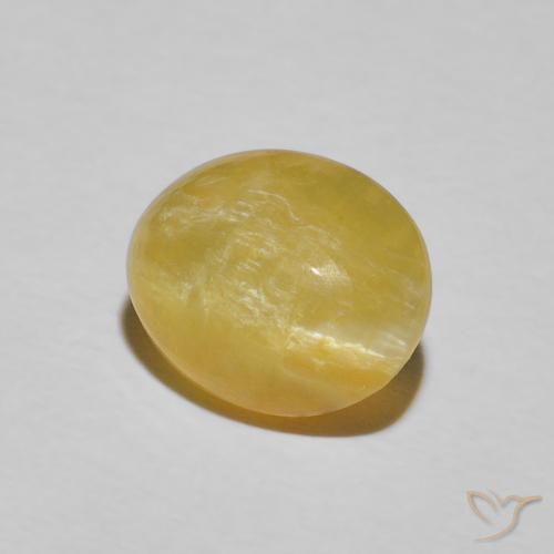 Opale Occhio di Gatto giallo oro naturale da 2.80 ct, Ovale, Opaco