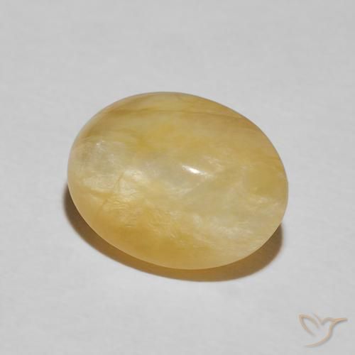 Opale Occhio di Gatto giallo oro naturale da 3.59 ct, Ovale, Opaco