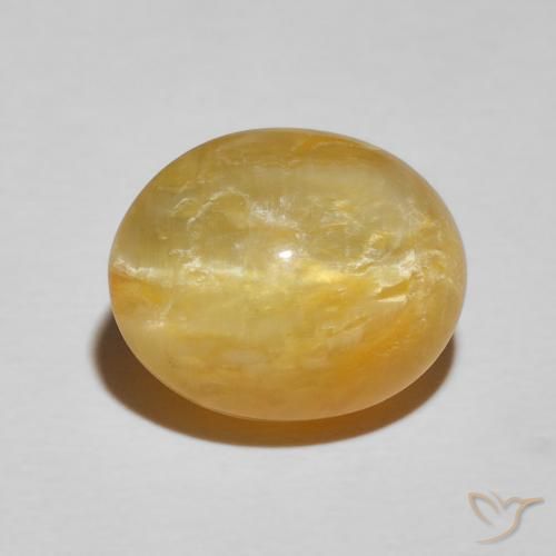 Opale Occhio di Gatto Dorato naturale da 7.90 ct, Ovale, Opaco