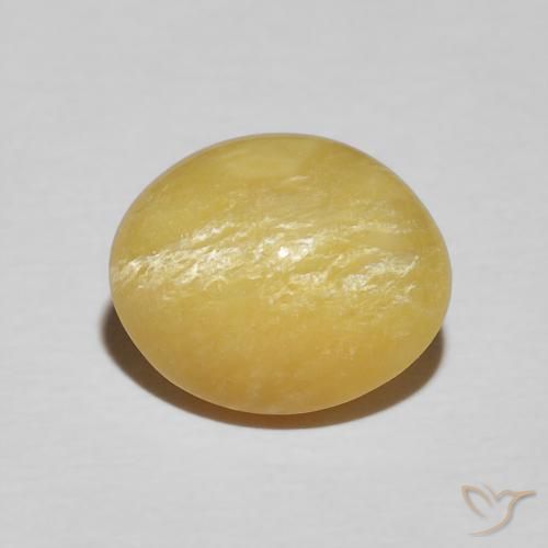 3.34ct Naturale Giallo ricco Opale Occhio di Gatto, Ovale, Opaco