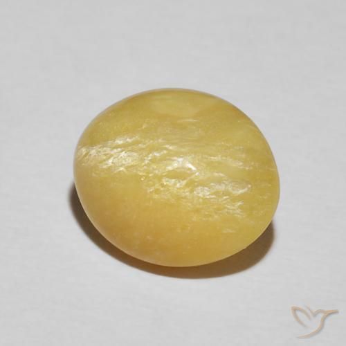 Opale Occhio di Gatto Giallo ricco naturale da 3.34 ct, Ovale, Opaco