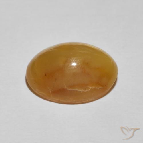 Opale Occhio di Gatto Marrone dorato naturale da 5.89 ct, Ovale, Opaco