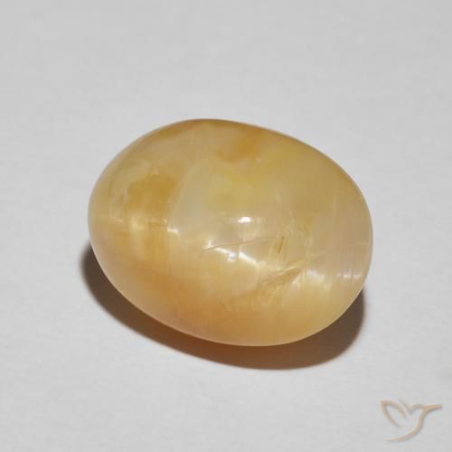 Opale Occhio di Gatto Arancione-Oro naturale da 9.26 ct, Ovale, Opaco
