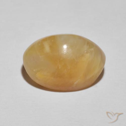 Opale Occhio di Gatto Arancione-Oro naturale da 9.26 ct, Ovale, Opaco