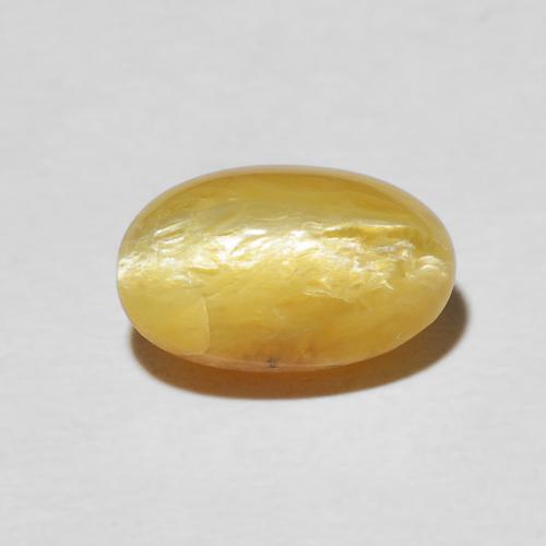 2.61ct Naturale Arancio dorato Opale Occhio di Gatto, Ovale, Opaco