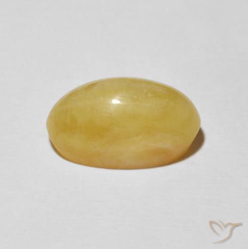 Opale Occhio di Gatto Giallo caldo naturale da 4.23 ct, Ovale, Opaco