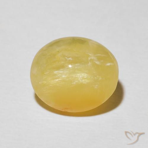 3.13ct Naturale Dorato medio Opale Occhio di Gatto, Ovale, Opaco