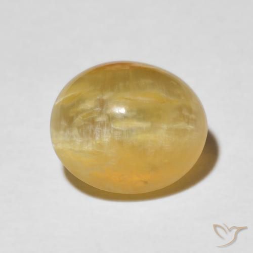 3.37ct Naturale Oro medio Opale Occhio di Gatto, Ovale, Opaco
