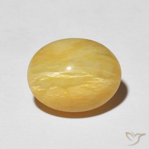 Opale Occhio di Gatto Dorato medio naturale da 6.14 ct, Ovale, Opaco