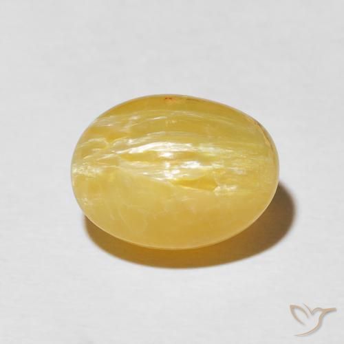 5.02ct Naturale Arancio dorato Opale Occhio di Gatto, Ovale, Opaco