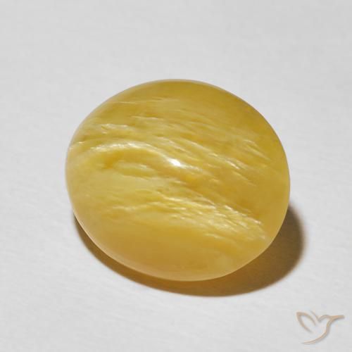 Opale Occhio di Gatto Arancio dorato naturale da 6.36 ct, Ovale, Opaco