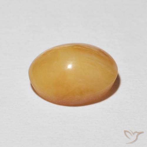 Opale Occhio di Gatto Arancio-Oro naturale da 4.59 ct, Ovale, Opaco