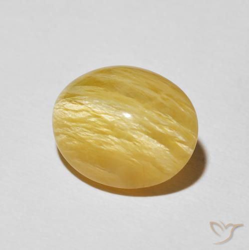 Opale Occhio di Gatto Arancio dorato naturale da 6.20 ct, Ovale, Opaco