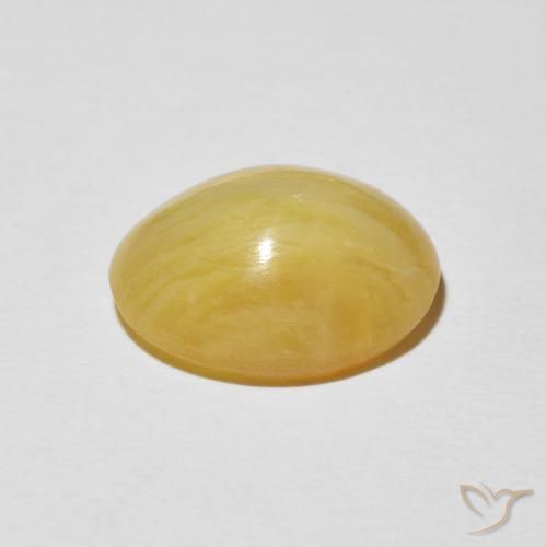 Opale Occhio di Gatto Arancio dorato naturale da 6.20 ct, Ovale, Opaco