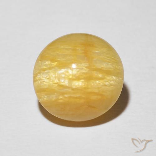 4.42ct Naturale Dorato medio Opale Occhio di Gatto, Ovale, Opaco