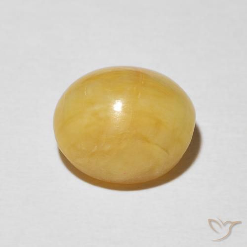 Opale Occhio di Gatto Dorato medio naturale da 4.42 ct, Ovale, Opaco