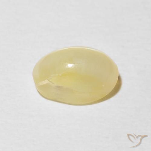 Opale Occhio di Gatto Giallo Laguna chiaro naturale da 0.88 ct, Ovale, Opaco