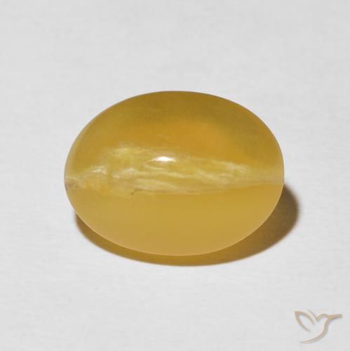5.81ct Naturale Arancio dorato Opale Occhio di Gatto, Ovale, Opaco