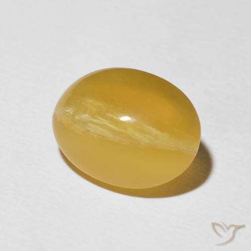Opale Occhio di Gatto Arancio dorato naturale da 5.81 ct, Ovale, Opaco