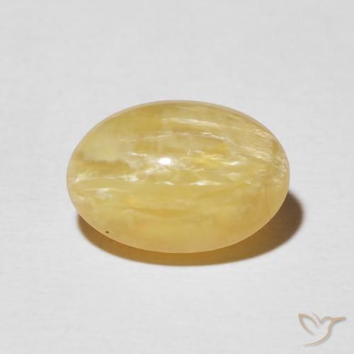 4.03ct Naturale Dorato medio Opale Occhio di Gatto, Ovale, Opaco